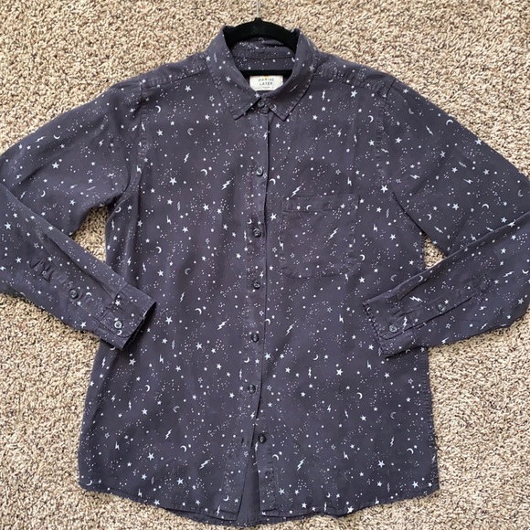 Marine Layer Tops - Marine Layer Tencel Moon and Stars Blouse